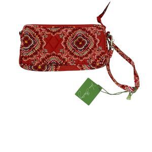 Vera‎ Bradley Women's Geometric Wristlet Wallet Multicolor Zip Clutch